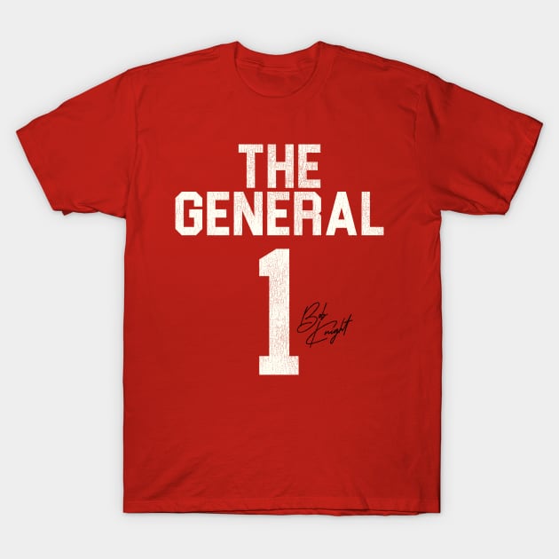 The General Jersey / Bobby Knight #1 T-Shirt by darklordpug